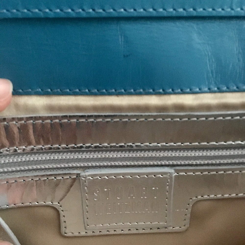 ✨Stuart Weitzman Croc Shoulder Purse✨ - Picture 4 of 6